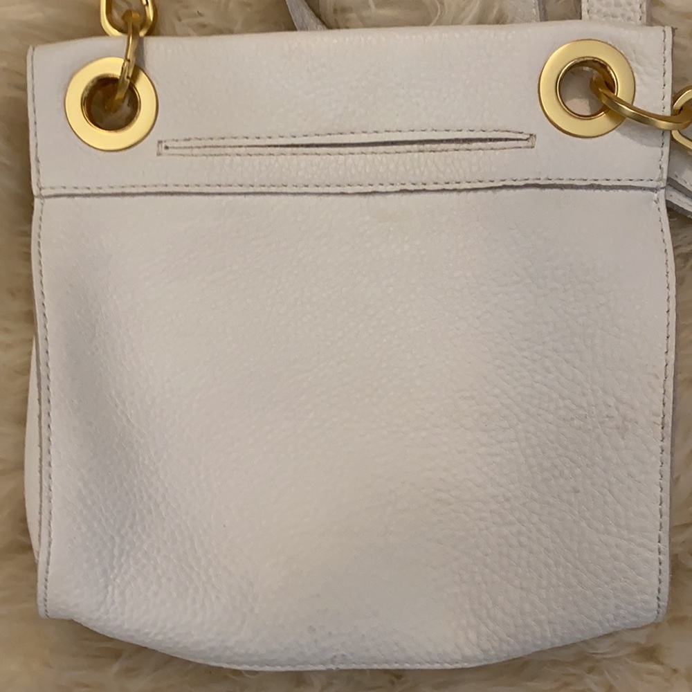 Hammitt White Leather Shoulder Crossbody with Gold Hardware - Picture 3 of 4